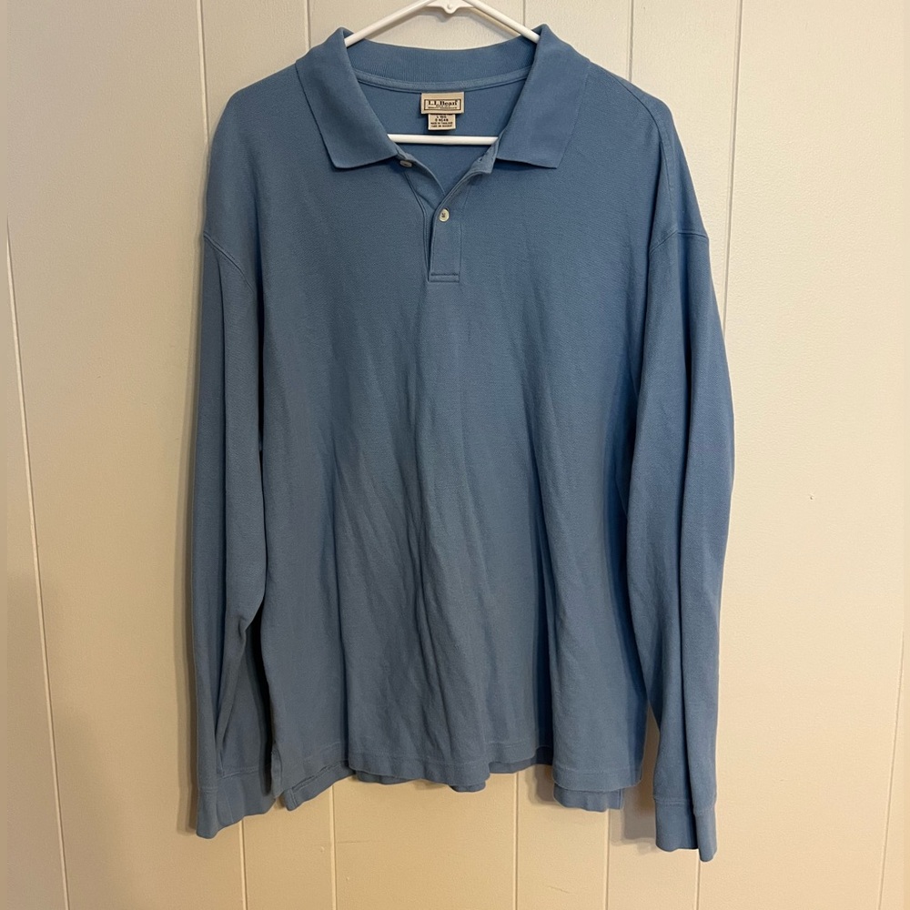 L.L. Bean long sleeve polo‎ size L